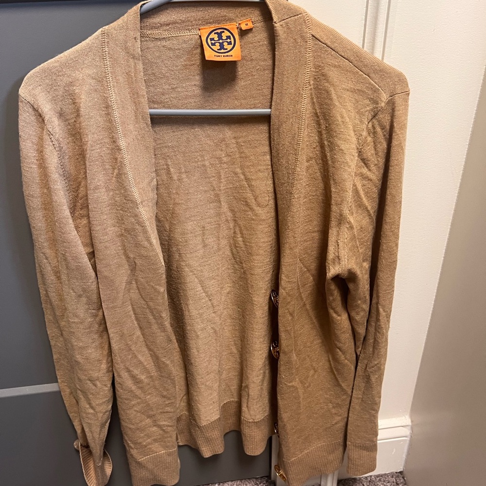 Tory Burch Tan Cotton Sweater